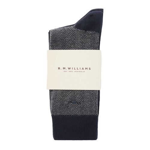R.M. Williams Nelson Herringbone Sock 2 Pack